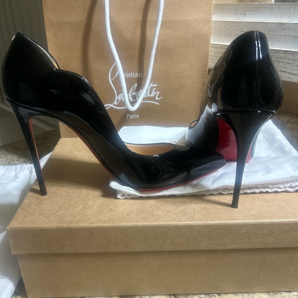 Christian Louboutin Black patent Heels